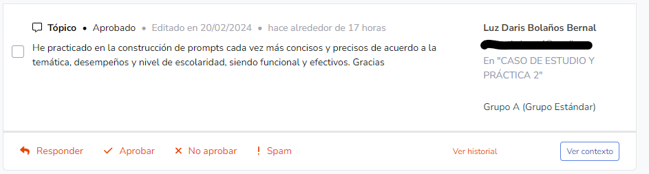 testimonios del curso de inteligencia artificial para docentes