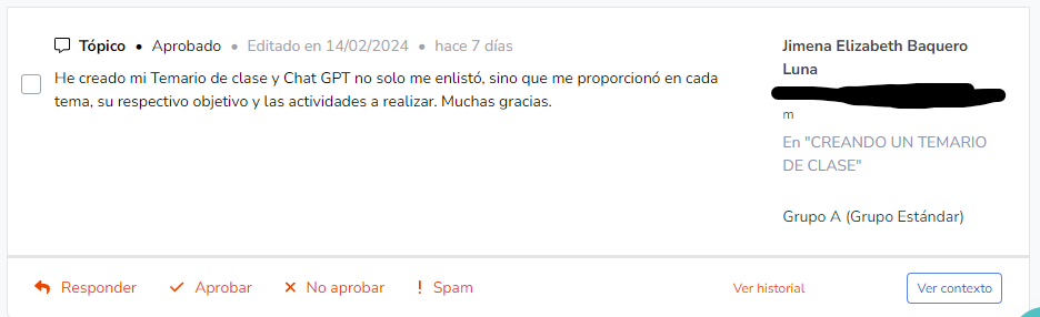 testimonios del curso de inteligencia artificial para docentes